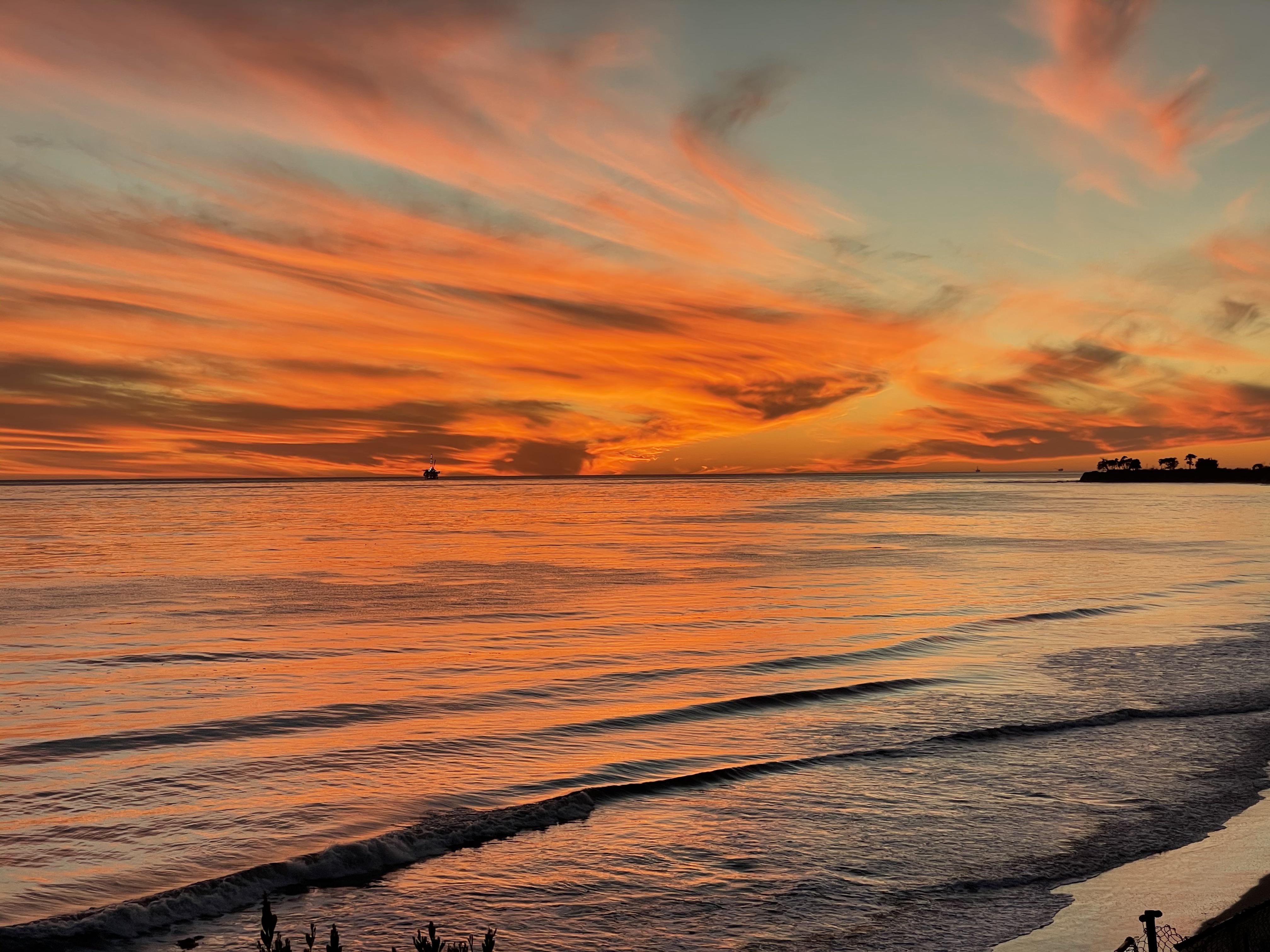 Pretty sunset over UCSB campus